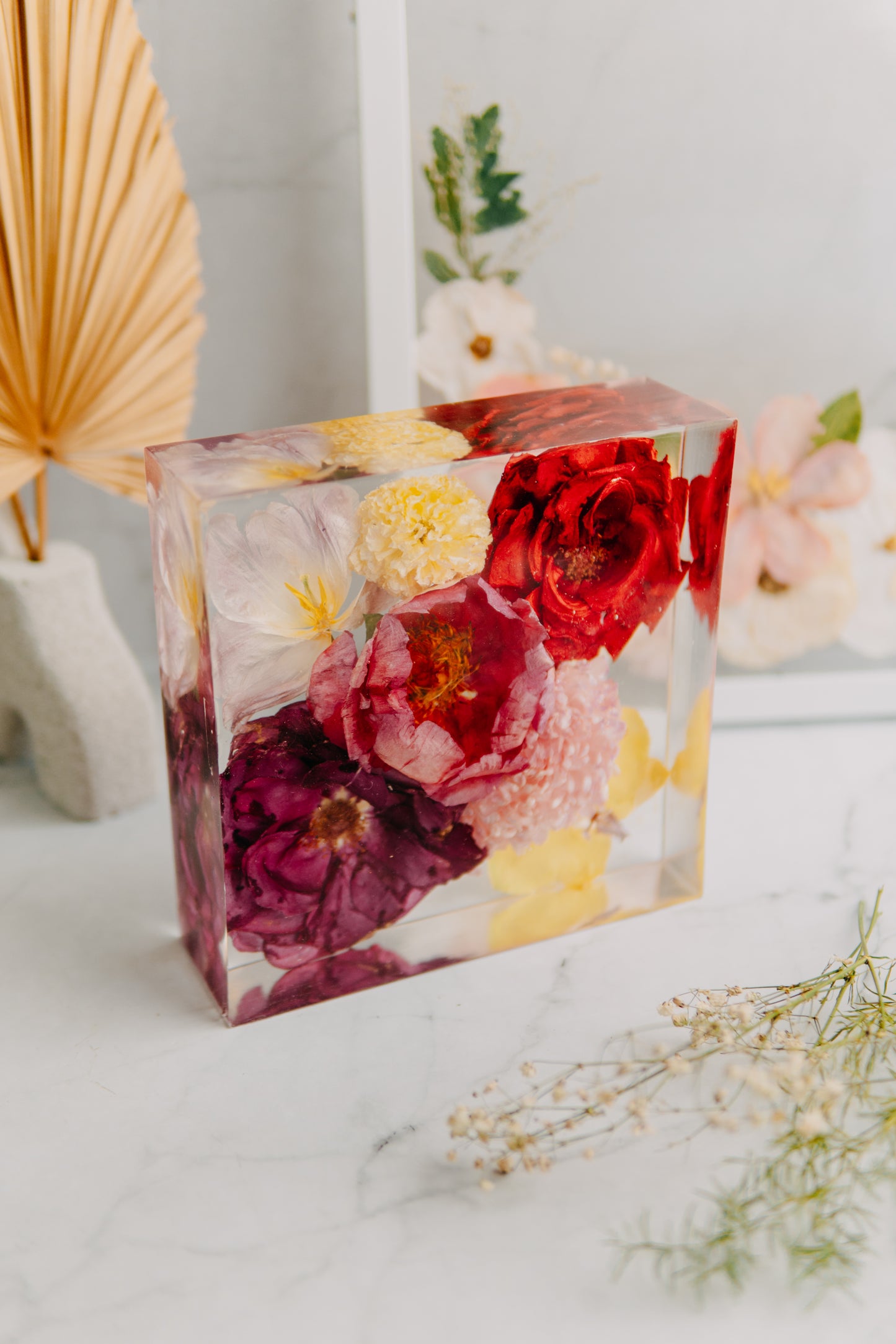 6 Inch Floral Block