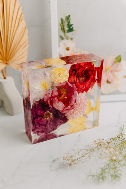 6 Inch Floral Block