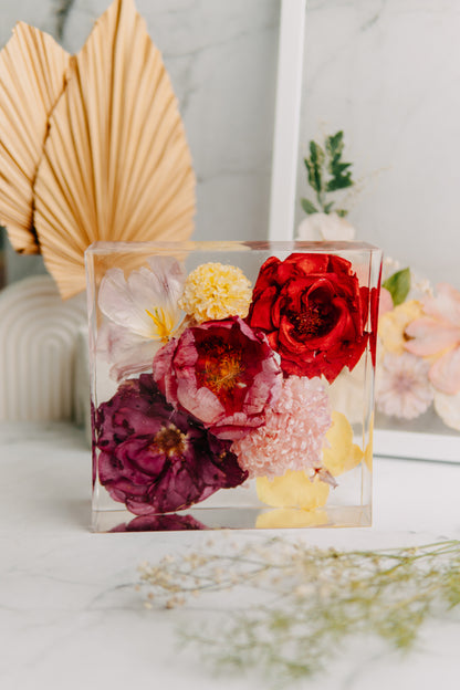 6 Inch Floral Block