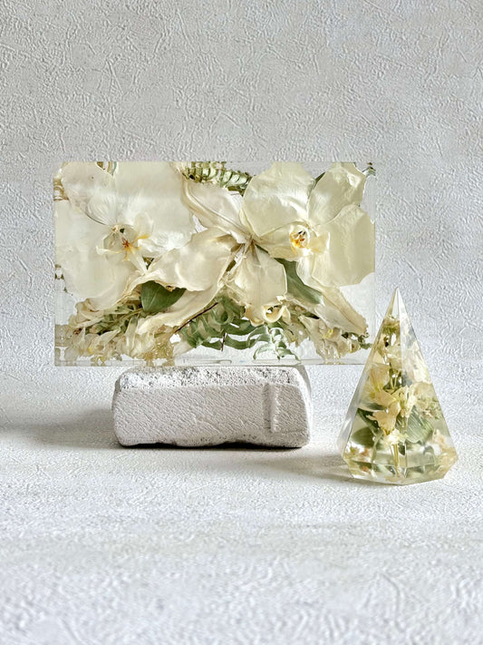 9 Inch Floral Block